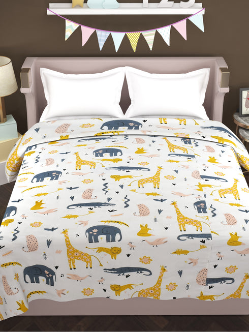 Bestie 180TC Cotton Top Sheet AC Reversible Dohar for Kids